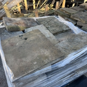 Reclaimed York Stone Paving (Sold per/m2)