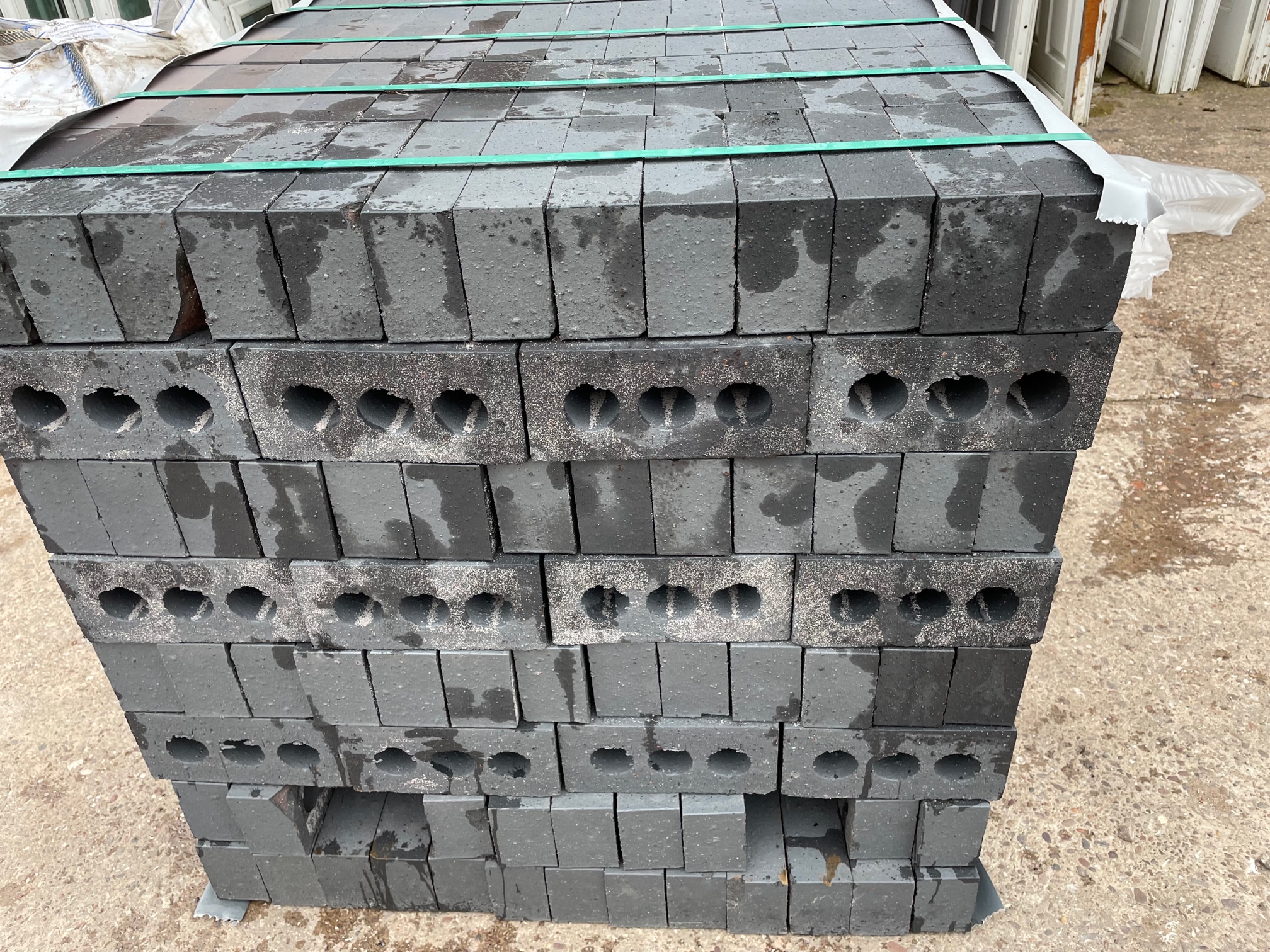 New Blue Engineering Bricks 65mm - Gardiners Reclaimed Building Materials