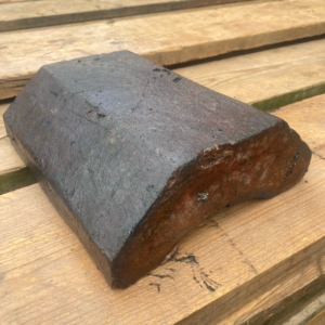Reclaimed Staffordshire Blue/Brindle flat top 12" wall coper