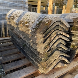 Hardrow Concrete Slate Ridge Tiles (Grey) 30" x 11" (95* approx)