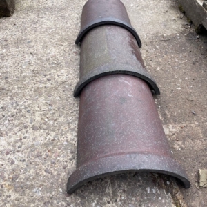 Rosemary Blue Interlocking Half Round Ridge Tile