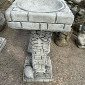 Brick Bird Bath
