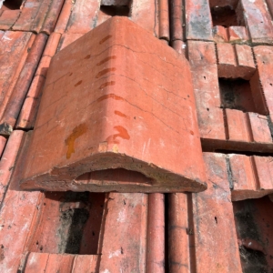 12" Red Clay Angled Coping Stones