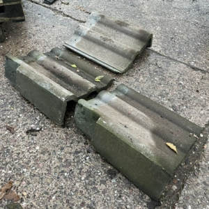 Double Roman Cloak Verge Roof Tile (Left Side/Grey)