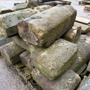 Reclaimed Round Top Sandstone Coping (price per ft)
