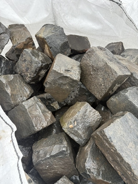 Reclaimed Dark Granite Setts - Bulk Bag