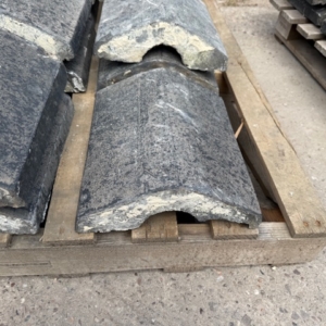 Staffordshire blue third round top coping stones