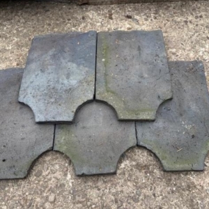 Handmade Staffordshire blue fishtail 3 Nib roof tiles