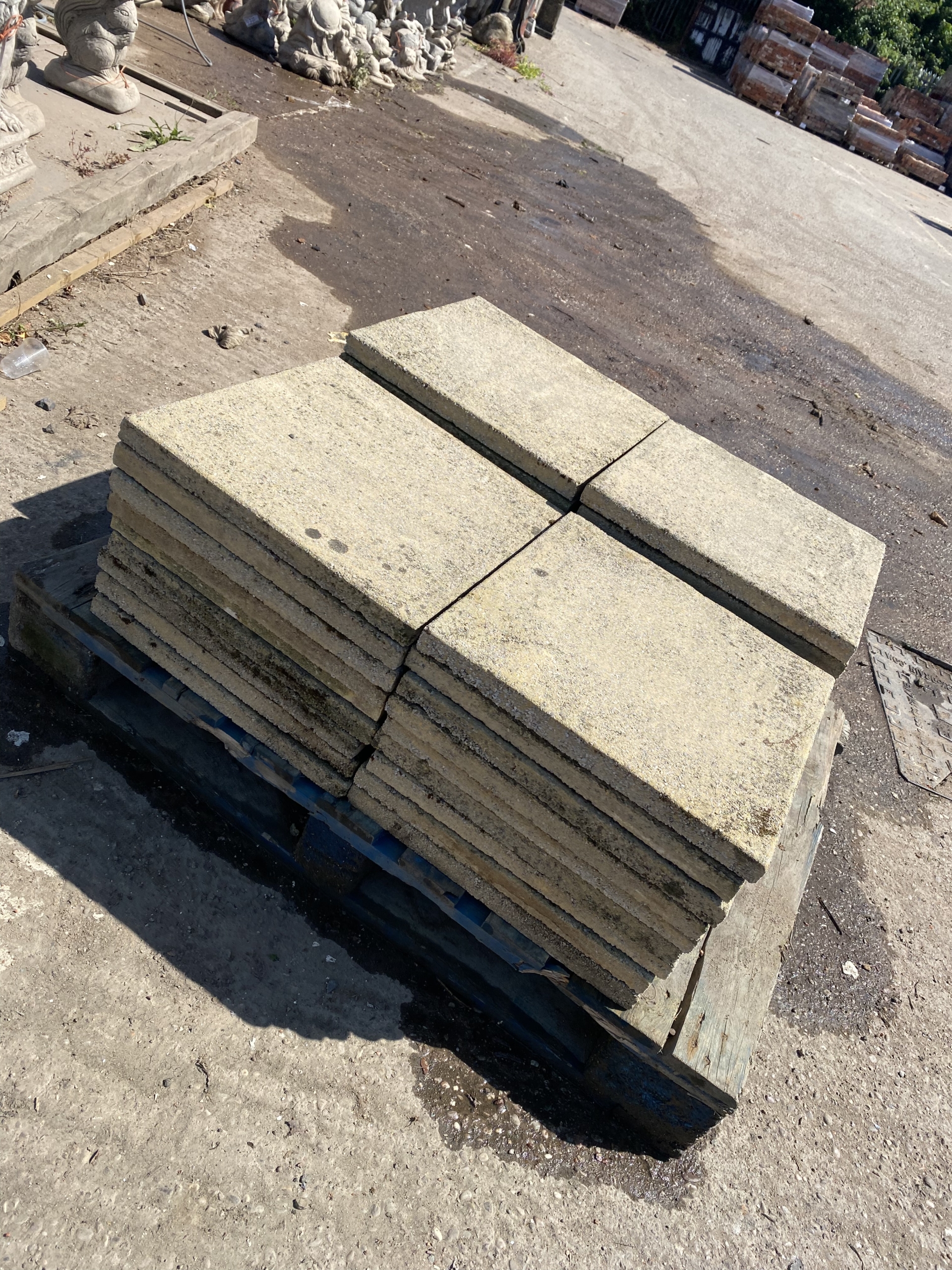 Reclaimed Buff Paving Slabs 450mm x 450mm BATCH3