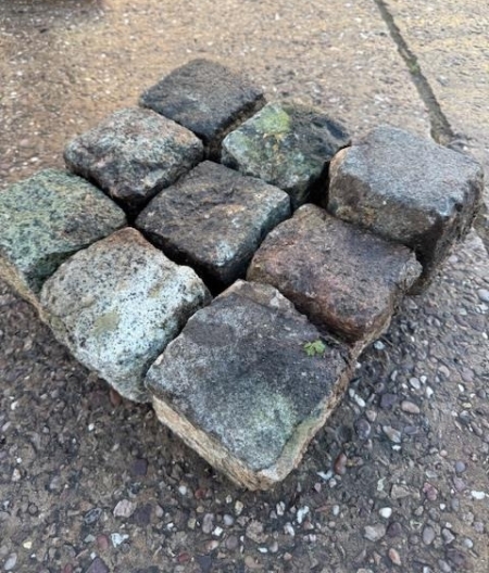 Trentham granite cubes
