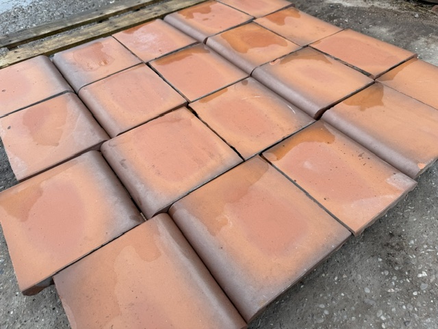 Terracotta Bullnose Cill Tiles (Red)  9